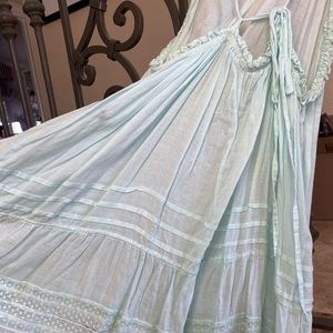 Free People Sheer Mint Dress